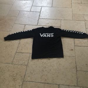 Vans checkered long sleeve shirt size S